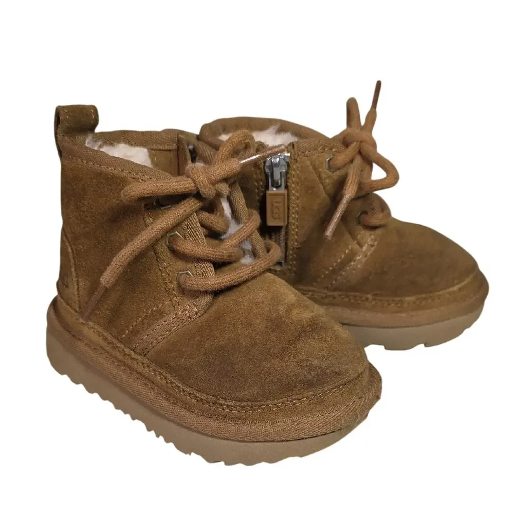 UGG Kids  Neumel II Chukka Chestnut Brown Boots Toddler Size 6